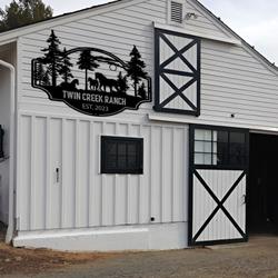 horse ranch cabin custom metal signs gift for horse lover 2