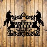 horse ranch christmas gift for horse lover custom metal signs 0