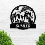 horse ranch farmhouse wall art farm custom horse metal sign 0