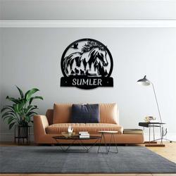 horse ranch farmhouse wall art farm custom horse metal sign 5