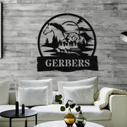 horse ranch horse farm custom metal signs 1