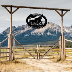 horse ranch welcome farm animals custom metal signs gift for farmer 2