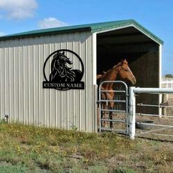 horse sign farm farmhouse personalized horse metal sign horse lover 1