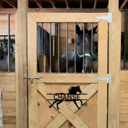 horse stall name plate horse barn ranch custom metal signs 1