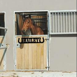 horse stall name plate horse lover name sign horse farm personalized metal sign 3