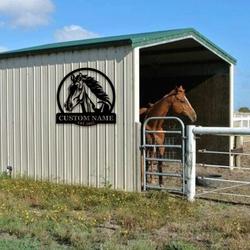 horse wall decor farmhouse horse farm personalized metal horse sign 3
