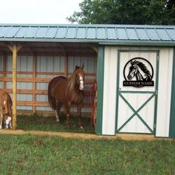 horse wall decor farmhouse horse farm personalized metal horse sign 4