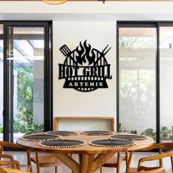 hot grill home bar signs custom metal signs for outdoors metal business signs 4