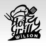 hot grill metal name signs modern bbq kitchen sign restaurant welcome sign 0