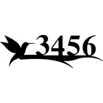 hummingbird metal art personalized house number sign address sign outdoor home decor 0