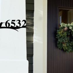 hummingbird metal art personalized house number sign address sign outdoor home decor 3