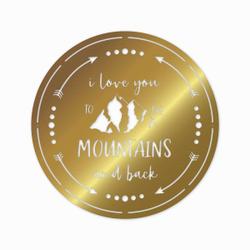 i love you to the mountain and back funny camping quote couple camping gift custom metal sign 2