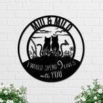i would like spend 9 lives with you cat lover gift custom metal signs 0