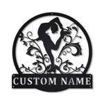 ice skating metal sign personalized metal name signs home decor sport lovers gifts 0