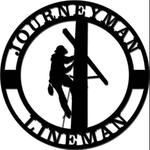 journeyman lineman custom metal sign 0