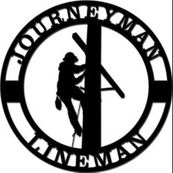 journeyman lineman custom metal sign 1