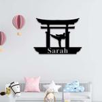 karate metal art sign karate lover personalized metal sign 0