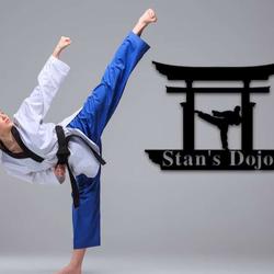 karate metal art sign karate lover personalized metal sign 1