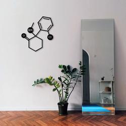 ketamine molecule science art chemistry art custom metal signs 1