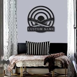knife throwing sport metal sign personalized metal name signs home decor sport lovers gifts 1