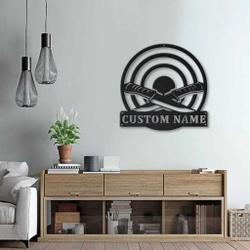 knife throwing sport metal sign personalized metal name signs home decor sport lovers gifts 2