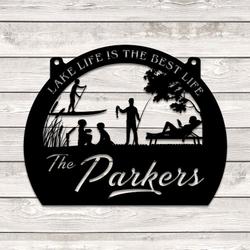 lake life is the best life lake house decor lake house owner gift custom metal signs 1