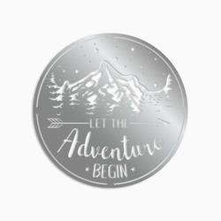 let the adventure begin funny camping quote custom metal sign 1