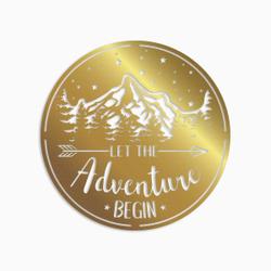 let the adventure begin funny camping quote custom metal sign 2