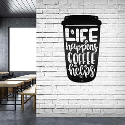 life happens coffee helps coffee bar business custom metal signs 1