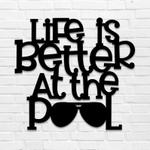 life is better at the pool sign pool house sign poolside decor pool gift tiki bar sign swimming pool decoration 0