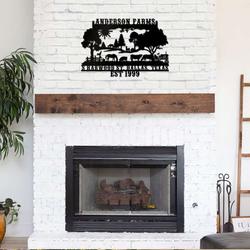 life on a farm farmhouse animal gift for farmer customized farm metal sign 1