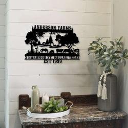 life on a farm farmhouse animal gift for farmer customized farm metal sign 2