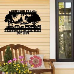life on a farm farmhouse animal gift for farmer customized farm metal sign 5