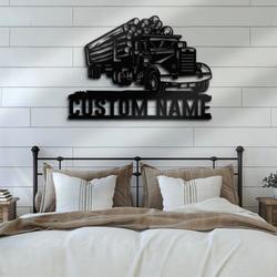 logging truck driver business custom metal signs 2