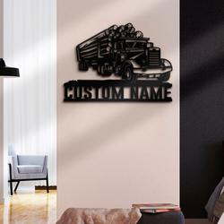 logging truck driver business custom metal signs 3