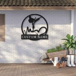 love karate metal sign personalized metal name signs home decor sport lovers gifts 2