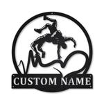 love wrestling metal sign personalized metal name signs home decor sport lovers gifts 0