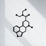 lsd molecule science art chemistry art custom metal signs 0