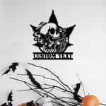 marijuana skull smoking weed science art chemistry art custom metal signs 0
