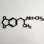 mdma molecule science art chemistry art custom metal signs 0