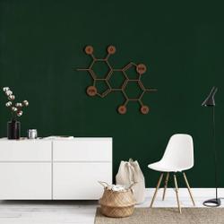 melanin molecule metal wall art laser cut metal sign science art chemistry art decor for room 1