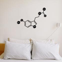 melatonin molecule science art chemistry art custom metal signs 1
