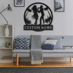 merengue dance metal sign personalized metal name signs home decor sport lovers gifts 2