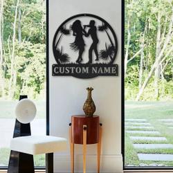 merengue dance metal sign personalized metal name signs home decor sport lovers gifts 3