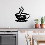 metal coffee mug sign personalized metal name sign coffee bar decoration 0