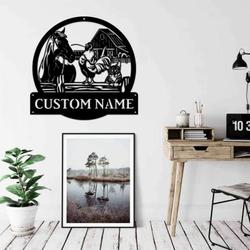 metal farm sign personalized family name sign farm ranch farmhouse decor 1