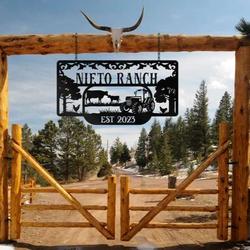 metal farm sign ranch outdoor farmhouse personalized metal farm sign 1