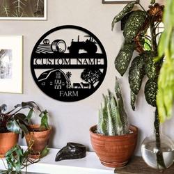 metal farm sign tractor ranch farmhouse outdoor custom farm sign 2