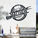 metal grill sign customized for you perfect for home decor and grilling enthusiasts ideal housewarming gift 0