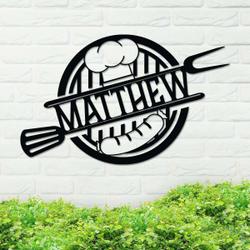 metal grill sign customized for you perfect for home decor and grilling enthusiasts ideal housewarming gift 2